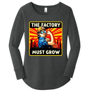 Factorio The Factory Must Grow Women's Perfect Tri Tunic Long Sleeve Shirt