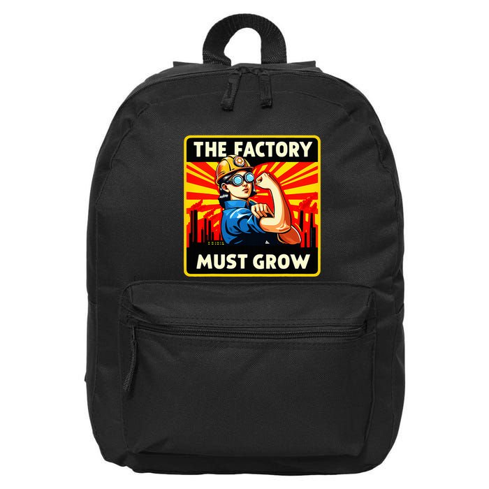 Factorio The Factory Must Grow 16 in Basic Backpack