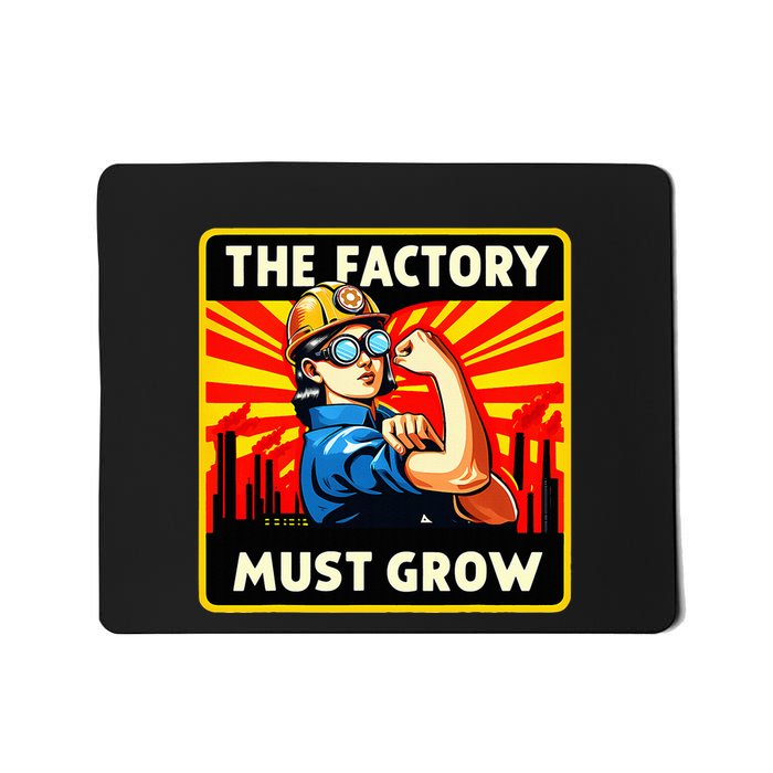 Factorio The Factory Must Grow Mousepad