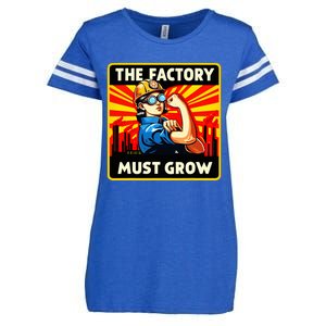 Factorio The Factory Must Grow Enza Ladies Jersey Football T-Shirt