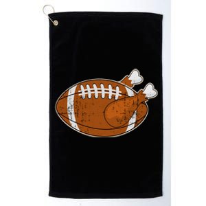 Funny Turkey Football For Thanksgiving Holiday Season Gift Platinum Collection Golf Towel