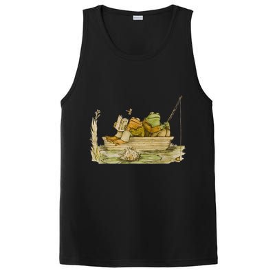 Frog Toad Fishing Vintage Classic Book Frog Reading Book PosiCharge Competitor Tank