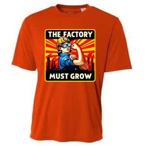 Factorio The Factory Must Grow Cooling Performance Crew T-Shirt