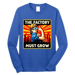 Factorio The Factory Must Grow Long Sleeve Shirt