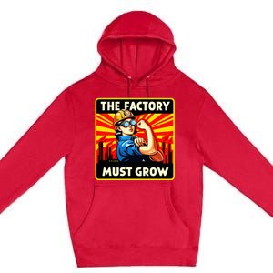 Factorio The Factory Must Grow Premium Pullover Hoodie