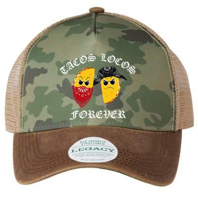 Funny Taco For Tacos Locos Forever Legacy Tie Dye Trucker Hat