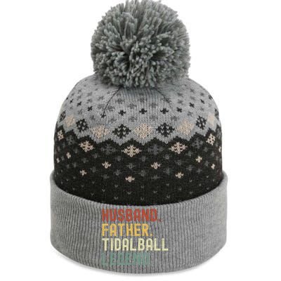 Funny Tidalball Funny Husband Dad Legend Funny Vintage Tidalball Fathers Day The Baniff Cuffed Pom Beanie