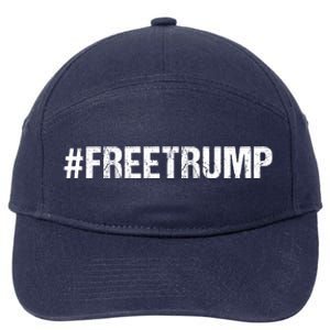 Free Trump Free Donald Trump 2024 #Freetrump 7-Panel Snapback Hat