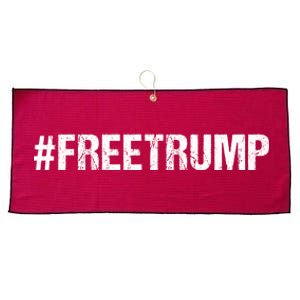 Free Trump Free Donald Trump 2024 #Freetrump Large Microfiber Waffle Golf Towel