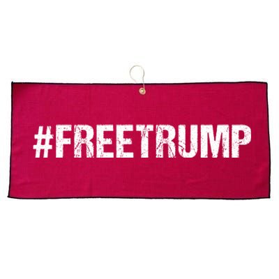 Free Trump Free Donald Trump 2024 #Freetrump Large Microfiber Waffle Golf Towel