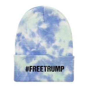 Free Trump Free Donald Trump 2024 #Freetrump Tie Dye 12in Knit Beanie