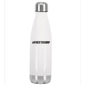 Free Trump Free Donald Trump 2024 #Freetrump Stainless Steel Insulated Water Bottle