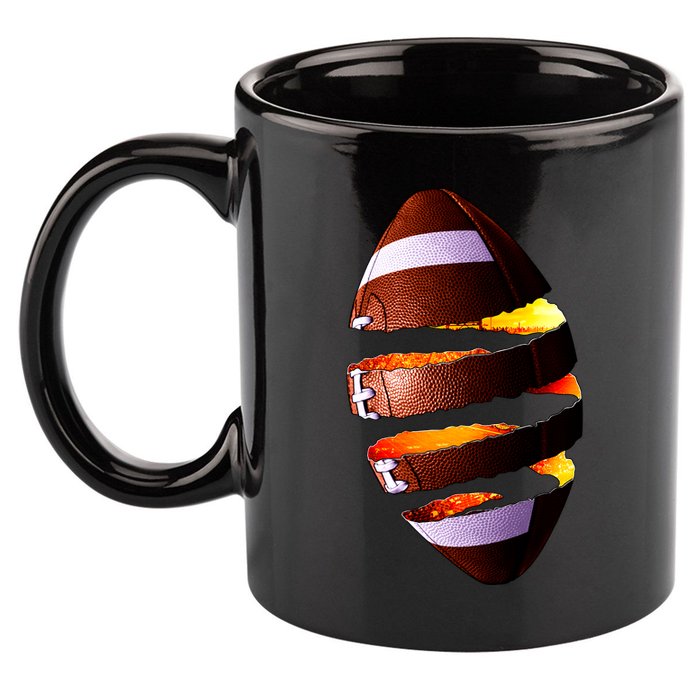 Football Tear 11oz C Handle Ceramic Mug