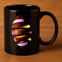 Football Tear 11oz C Handle Ceramic Mug