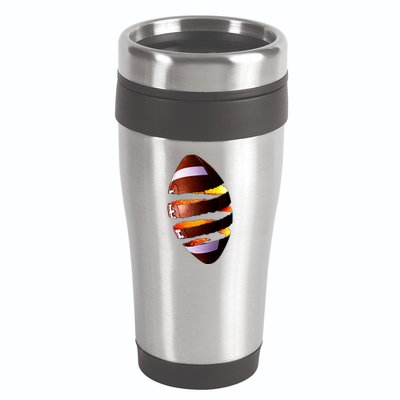Football Tear 16oz Travel Tumbler