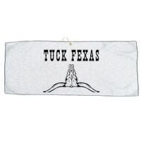 Funny Tuck Fexas Vintage Horns Down Large Microfiber Waffle Golf Towel