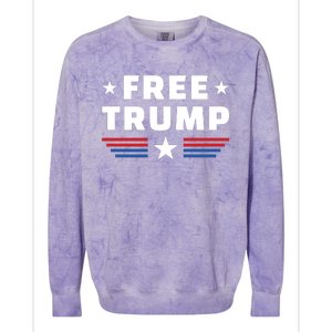 Free Trump Colorblast Crewneck Sweatshirt