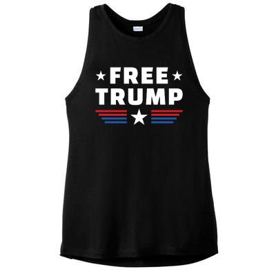 Free Trump Ladies PosiCharge Tri-Blend Wicking Tank