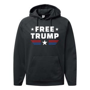 Free Trump Performance Fleece Hoodie