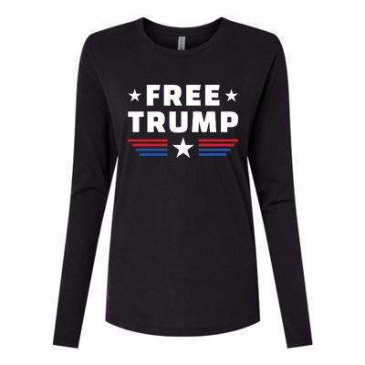 Free Trump Womens Cotton Relaxed Long Sleeve T-Shirt