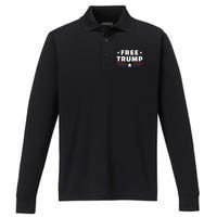 Free Trump Performance Long Sleeve Polo