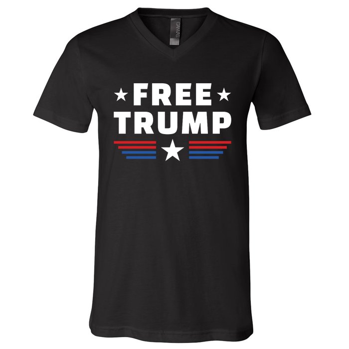 Free Trump V-Neck T-Shirt