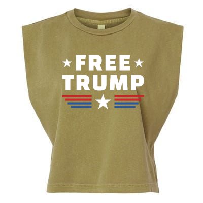 Free Trump Garment-Dyed Women's Muscle Tee