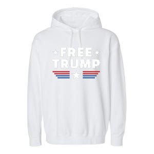 Free Trump Garment-Dyed Fleece Hoodie