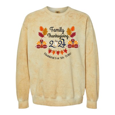 Family Thanksgiving Colorblast Crewneck Sweatshirt