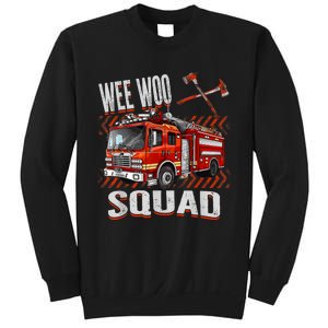 Fire Truck Firefighters Lovers Wee Woo Squad Sweatshirt