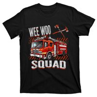 Fire Truck Firefighters Lovers Wee Woo Squad T-Shirt