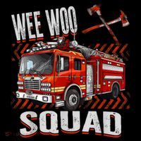 Fire Truck Firefighters Lovers Wee Woo Squad Tall T-Shirt