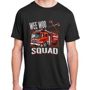 Fire Truck Firefighters Lovers Wee Woo Squad Adult ChromaSoft Performance T-Shirt