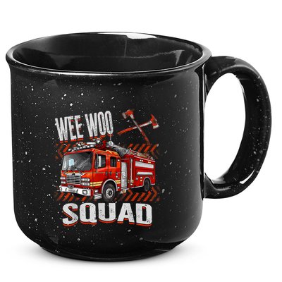 Fire Truck Firefighters Lovers Wee Woo Squad 15oz Campfire Ceramic Mug