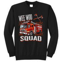 Fire Truck Firefighters Lovers Wee Woo Squad Tall Sweatshirt