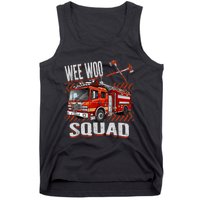 Fire Truck Firefighters Lovers Wee Woo Squad Tank Top