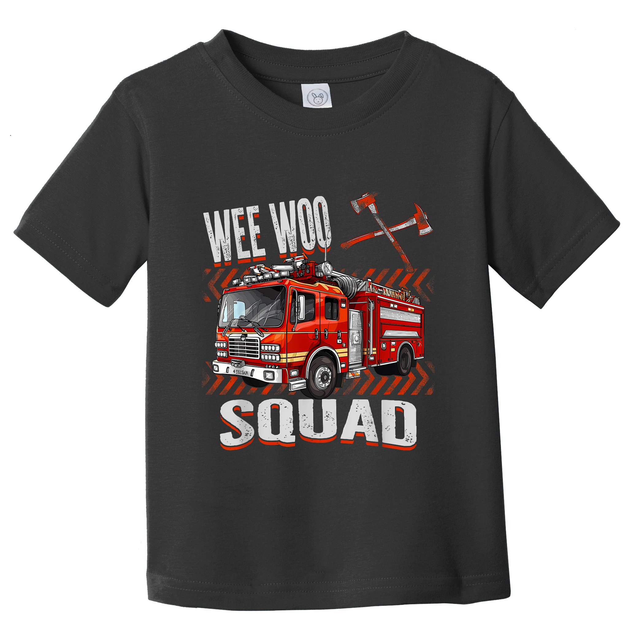 Fire Truck Firefighters Lovers Wee Woo Squad Toddler T-Shirt