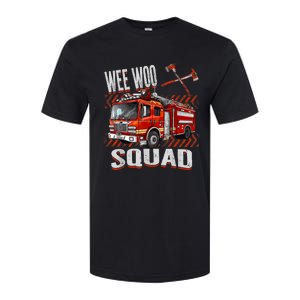 Fire Truck Firefighters Lovers Wee Woo Squad Softstyle CVC T-Shirt