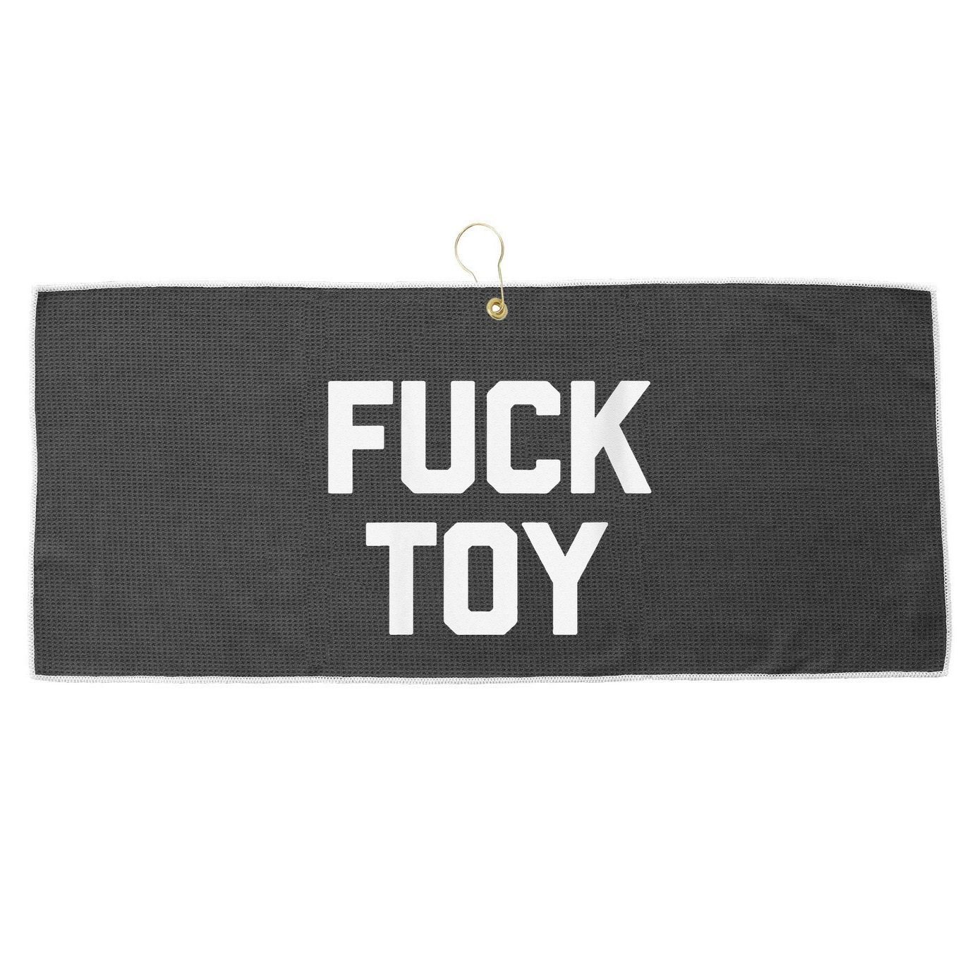 Fuck Toy Funny Saying Sarcastic Novelty Sexy Sex Large Microfiber Waffle Golf Towel