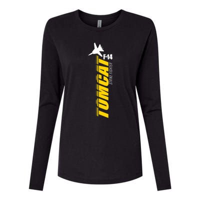 F14 Tomcat Womens Cotton Relaxed Long Sleeve T-Shirt