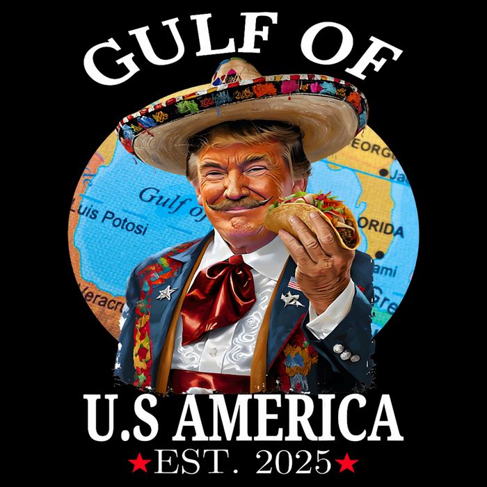 Funny Trump   Gulf Of US America 2025 Trump Merchandise Bucket Hat
