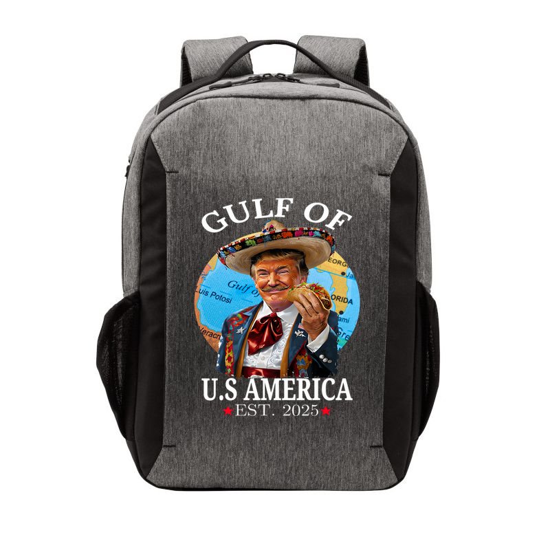 Funny Trump   Gulf Of US America 2025 Trump Merchandise Vector Backpack