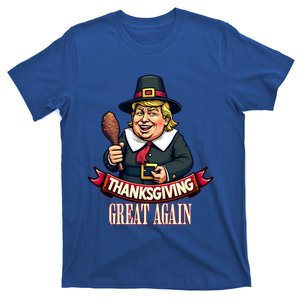 Funny Thanksgiving Great Again Trump Pilgrim Gift T-Shirt