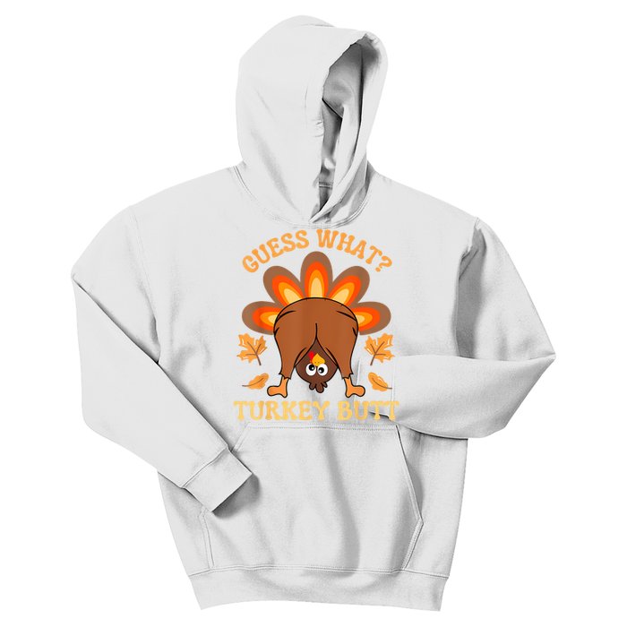 Funny Thanksgiving Guess What Turkey Butt Kids Hoodie