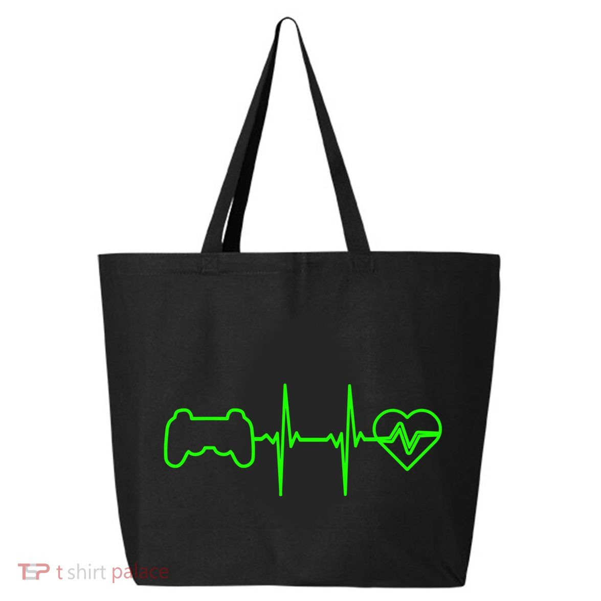 Funny Typical Gamer Heartbeat N Funny Gift Video Game Gift 25L Jumbo Tote