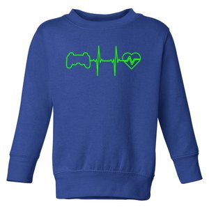 Funny Typical Gamer Heartbeat N Funny Gift Video Game Gift Toddler Sweatshirt