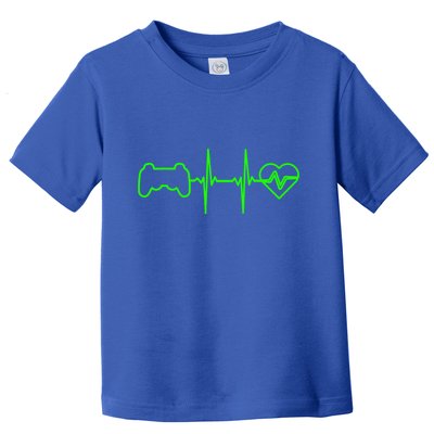Funny Typical Gamer Heartbeat N Funny Gift Video Game Gift Toddler T-Shirt