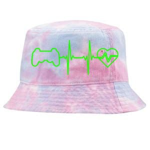 Funny Typical Gamer Heartbeat N Funny Gift Video Game Gift Tie-Dyed Bucket Hat