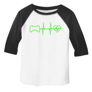 Funny Typical Gamer Heartbeat N Funny Gift Video Game Gift Toddler Fine Jersey T-Shirt