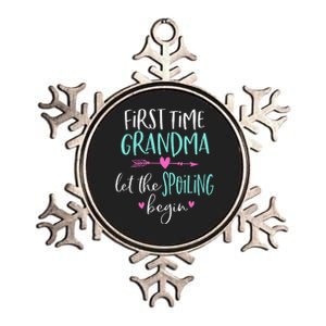 First Time Grandma Let The Spoiling Begin New 1st Time Metallic Star Ornament